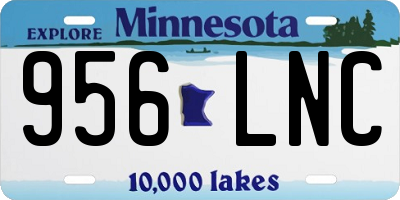 MN license plate 956LNC