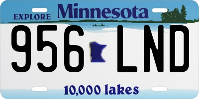 MN license plate 956LND