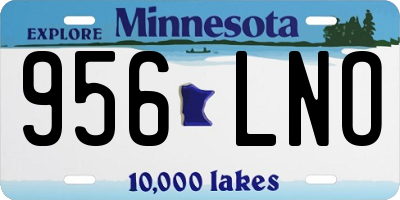 MN license plate 956LNO