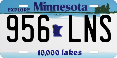 MN license plate 956LNS