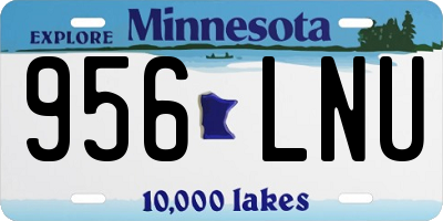 MN license plate 956LNU