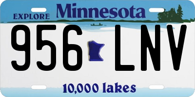 MN license plate 956LNV