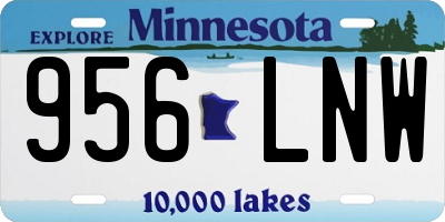 MN license plate 956LNW