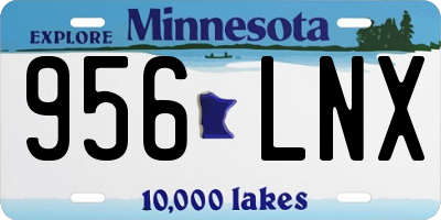 MN license plate 956LNX