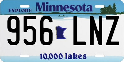 MN license plate 956LNZ