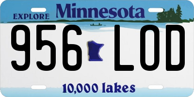 MN license plate 956LOD