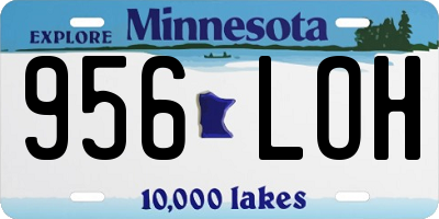 MN license plate 956LOH