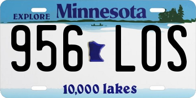 MN license plate 956LOS