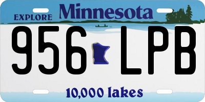MN license plate 956LPB