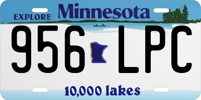 MN license plate 956LPC