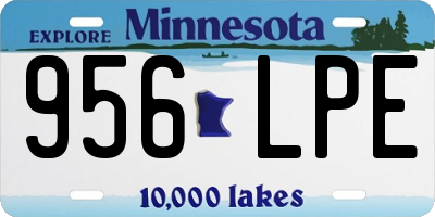 MN license plate 956LPE