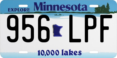 MN license plate 956LPF
