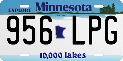 MN license plate 956LPG