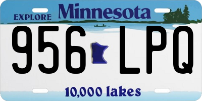 MN license plate 956LPQ