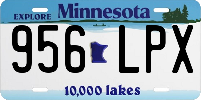 MN license plate 956LPX