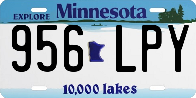 MN license plate 956LPY