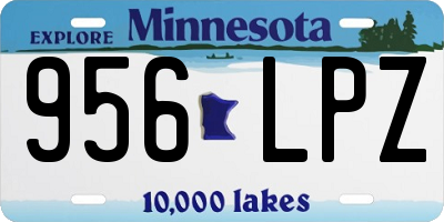 MN license plate 956LPZ