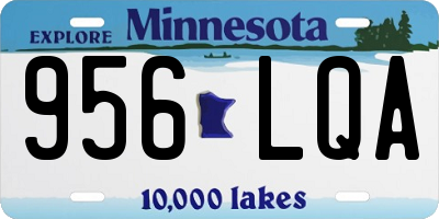 MN license plate 956LQA