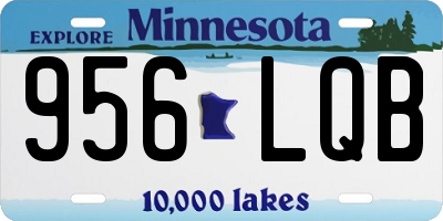 MN license plate 956LQB
