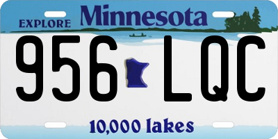 MN license plate 956LQC
