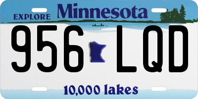 MN license plate 956LQD