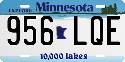 MN license plate 956LQE