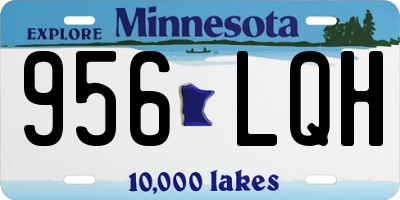 MN license plate 956LQH