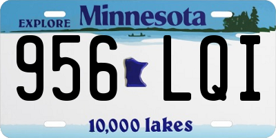 MN license plate 956LQI