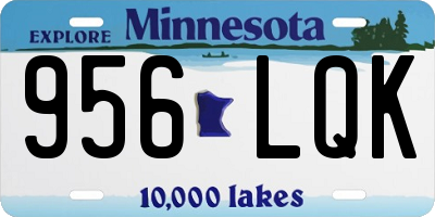 MN license plate 956LQK