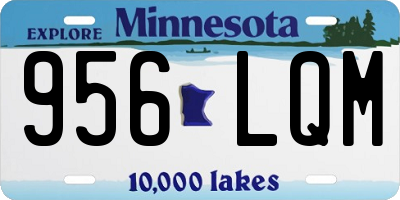 MN license plate 956LQM