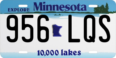 MN license plate 956LQS