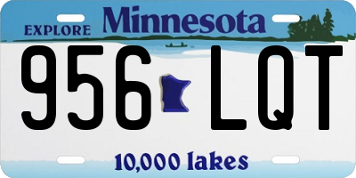 MN license plate 956LQT