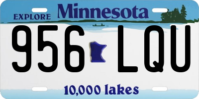 MN license plate 956LQU