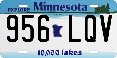MN license plate 956LQV