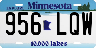 MN license plate 956LQW