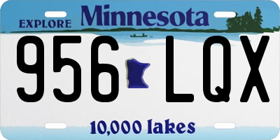 MN license plate 956LQX