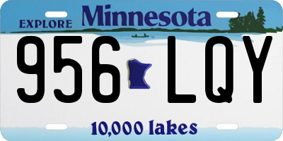 MN license plate 956LQY