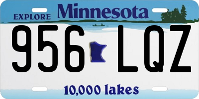 MN license plate 956LQZ