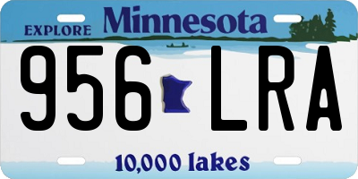 MN license plate 956LRA