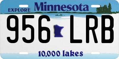 MN license plate 956LRB