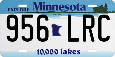 MN license plate 956LRC