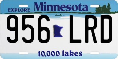 MN license plate 956LRD
