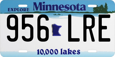 MN license plate 956LRE