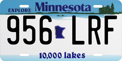 MN license plate 956LRF