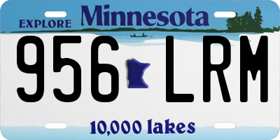 MN license plate 956LRM