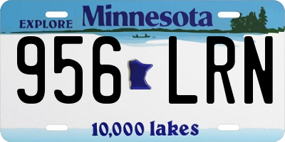 MN license plate 956LRN