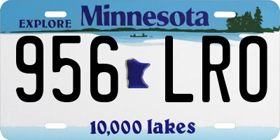 MN license plate 956LRO