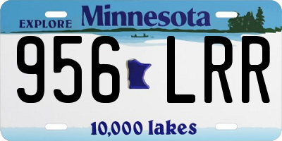 MN license plate 956LRR