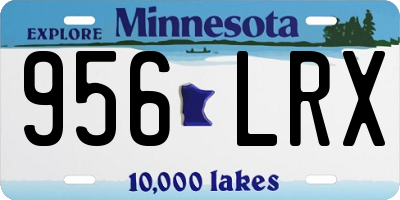 MN license plate 956LRX