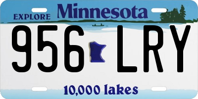 MN license plate 956LRY